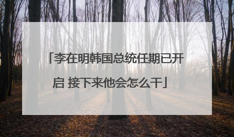 李在明韩国总统任期已开启 接下来他会怎么干