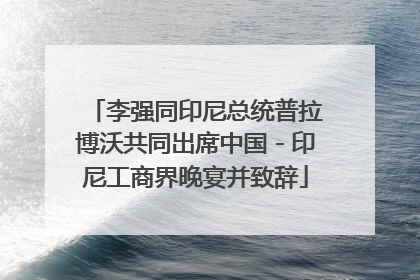 李强同印尼总统普拉博沃共同出席中国－印尼工商界晚宴并致辞