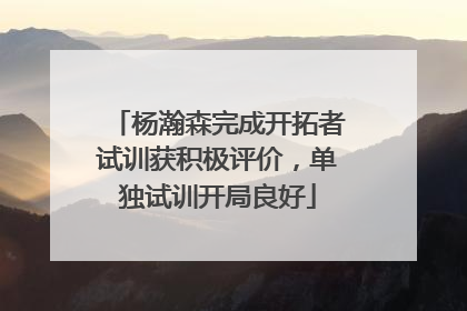 杨瀚森完成开拓者试训获积极评价，单独试训开局良好