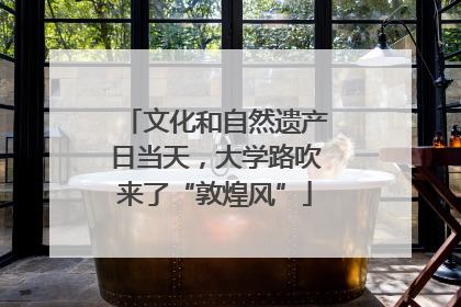 文化和自然遗产日当天，大学路吹来了“敦煌风”