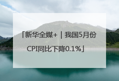 新华全媒+｜我国5月份CPI同比下降0.1%