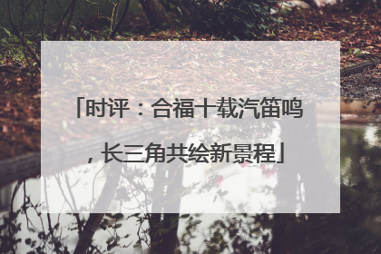 时评：合福十载汽笛鸣，长三角共绘新景程