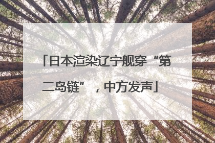 日本渲染辽宁舰穿“第二岛链”，中方发声