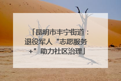 昆明市丰宁街道：退役军人“志愿服务+”助力社区治理