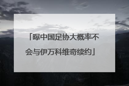 曝中国足协大概率不会与伊万科维奇续约