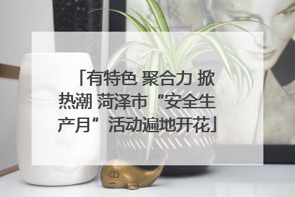 有特色 聚合力 掀热潮 菏泽市“安全生产月”活动遍地开花