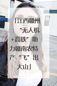 江西赣州：“无人机+高铁”助力赣南农特产“飞”出大山