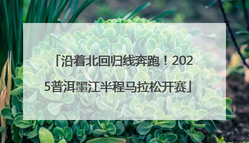 沿着北回归线奔跑！2025普洱墨江半程马拉松开赛
