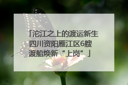 沱江之上的渡运新生 四川资阳雁江区6艘渡船焕新“上岗”