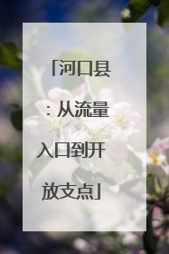 河口县：从流量入口到开放支点