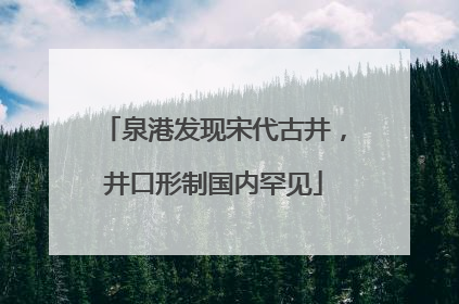 泉港发现宋代古井，井口形制国内罕见