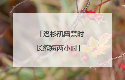 洛杉矶宵禁时长缩短两小时