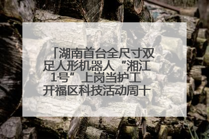 湖南首台全尺寸双足人形机器人“湘江1号”上岗当护工 开福区科技活动周十大科创项目签约