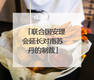 联合国安理会延长对南苏丹的制裁