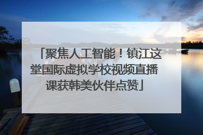 聚焦人工智能！镇江这堂国际虚拟学校视频直播课获韩美伙伴点赞