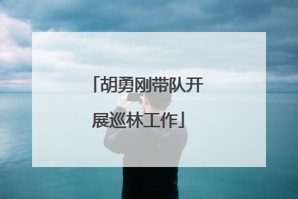 胡勇刚带队开展巡林工作