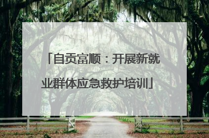 自贡富顺：开展新就业群体应急救护培训