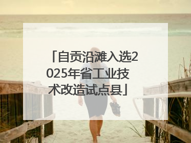 自贡沿滩入选2025年省工业技术改造试点县