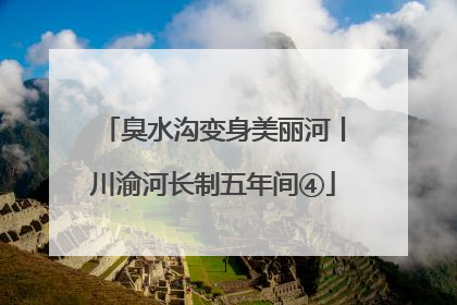 臭水沟变身美丽河丨川渝河长制五年间④