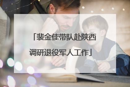 裴金佳带队赴陕西调研退役军人工作