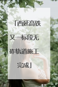 西延高铁又一标段无砟轨道施工完成