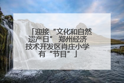 迎接“文化和自然遗产日” 郑州经济技术开发区肖庄小学有“节目”