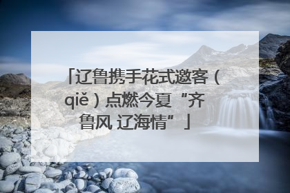 辽鲁携手花式邀客（qiě）点燃今夏“齐鲁风 辽海情”