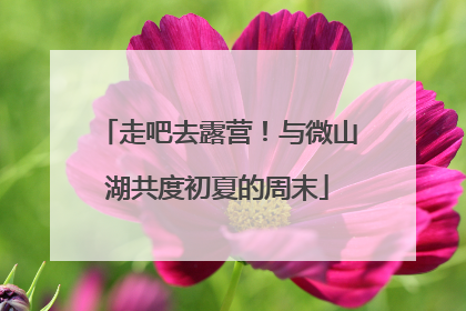走吧去露营！与微山湖共度初夏的周末