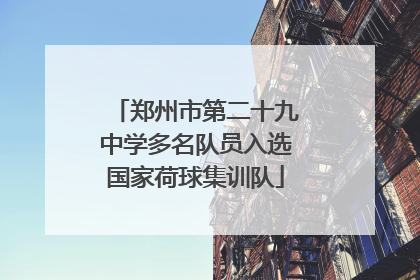 郑州市第二十九中学多名队员入选国家荷球集训队