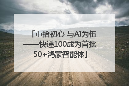 重拾初心 与AI为伍——快递100成为首批50+鸿蒙智能体