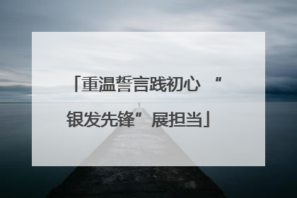 重温誓言践初心 “银发先锋”展担当