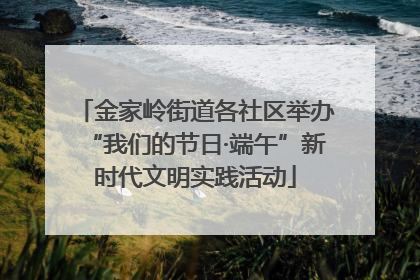 金家岭街道各社区举办“我们的节日·端午”新时代文明实践活动