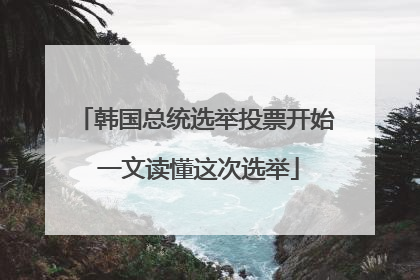 韩国总统选举投票开始 一文读懂这次选举