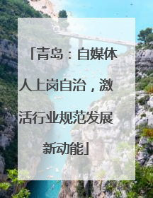 青岛：自媒体人上岗自治，激活行业规范发展新动能