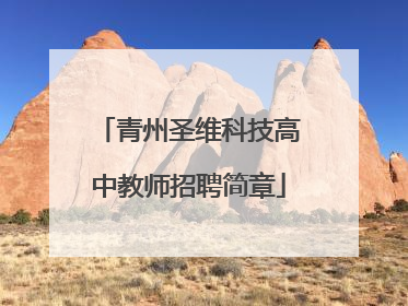 青州圣维科技高中教师招聘简章