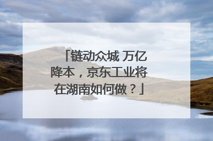 链动众城 万亿降本，京东工业将在湖南如何做？