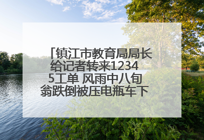 镇江市教育局局长给记者转来12345工单 风雨中八旬翁跌倒被压电瓶车下，扶不扶？镇江高职学子选择令人钦佩
