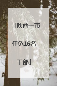 陕西一市任免16名干部