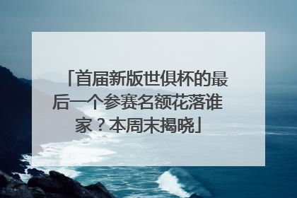 首届新版世俱杯的最后一个参赛名额花落谁家？本周末揭晓