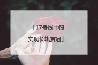 17号线中段实现长轨贯通