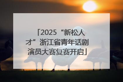 2025“新松人才”浙江省青年话剧演员大赛复赛开启