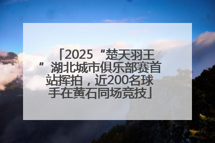 2025“楚天羽王”湖北城市俱乐部赛首站挥拍，近200名球手在黄石同场竞技