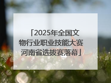 2025年全国文物行业职业技能大赛河南省选拔赛落幕