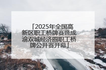 2025年全国高新区职工桥牌赛暨成渝双城经济圈职工桥牌公开赛开幕