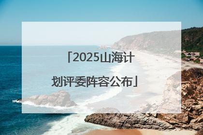 2025山海计划评委阵容公布