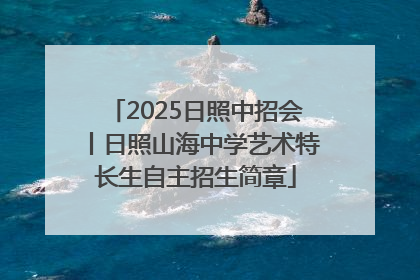 2025日照中招会丨日照山海中学艺术特长生自主招生简章