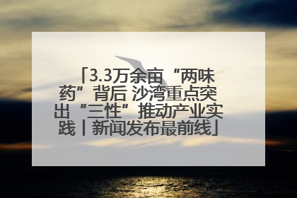 3.3万余亩“两味药”背后 沙湾重点突出“三性”推动产业实践丨新闻发布最前线