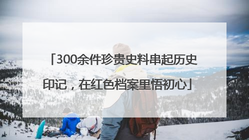 300余件珍贵史料串起历史印记，在红色档案里悟初心