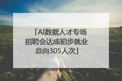 AI数据人才专场招聘会达成初步就业意向305人次