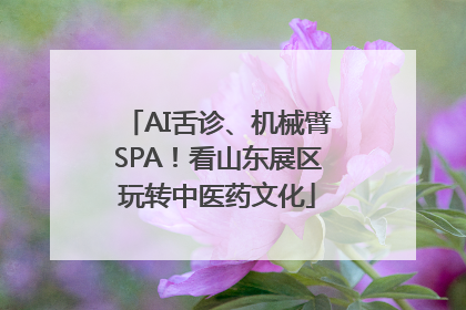 AI舌诊、机械臂SPA！看山东展区玩转中医药文化